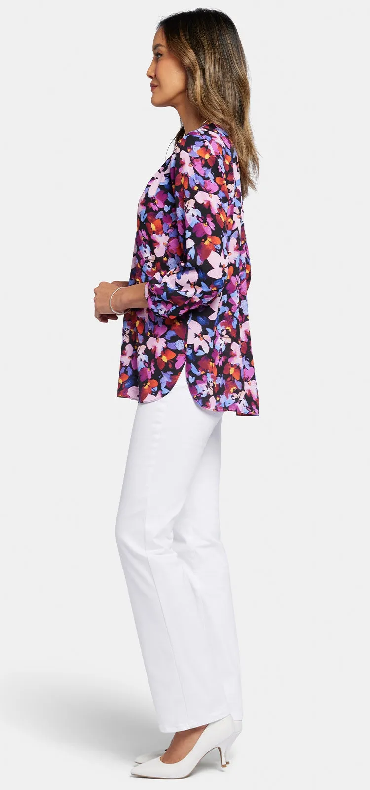 Pintuck Blouse Bloemenprint | Hot Springs