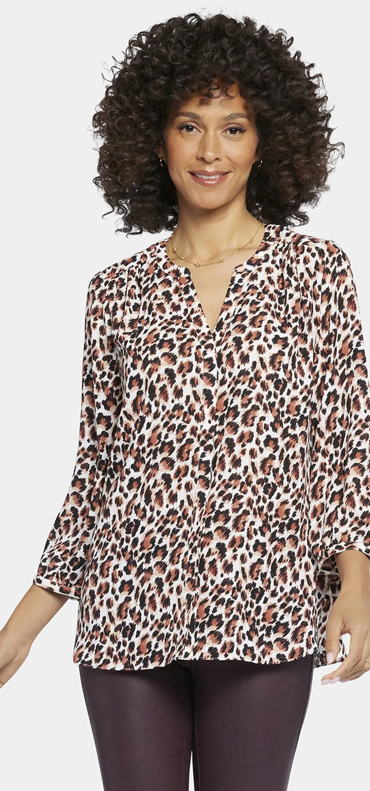 Pintuck Blouse Dierenprint | Evita