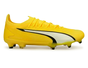 PUMA Men's Ultra Ultimate FG/AG Yellow Blaze/Black