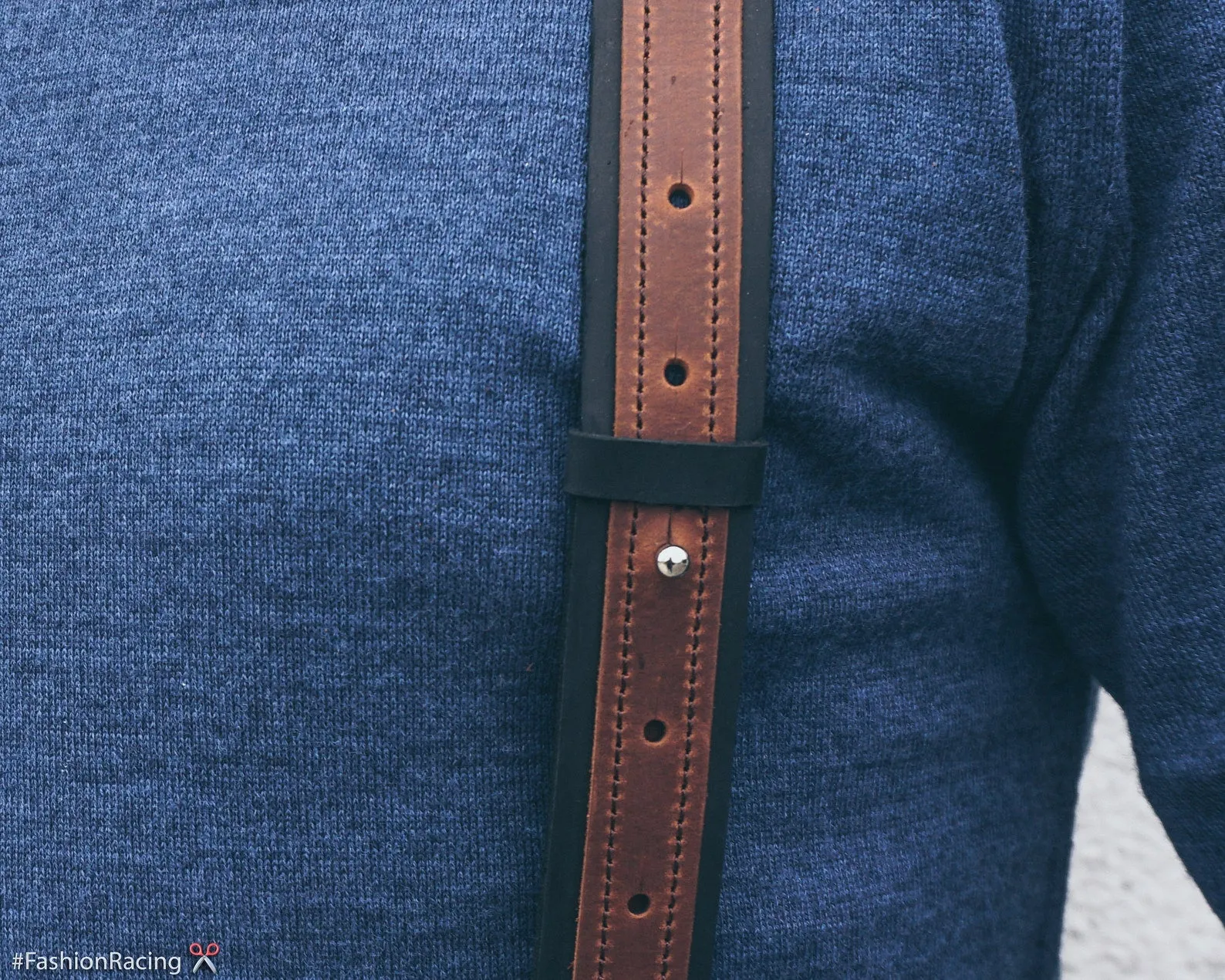 Reinforced Leather Suspenders | Personalized Gift for Men | Handmade