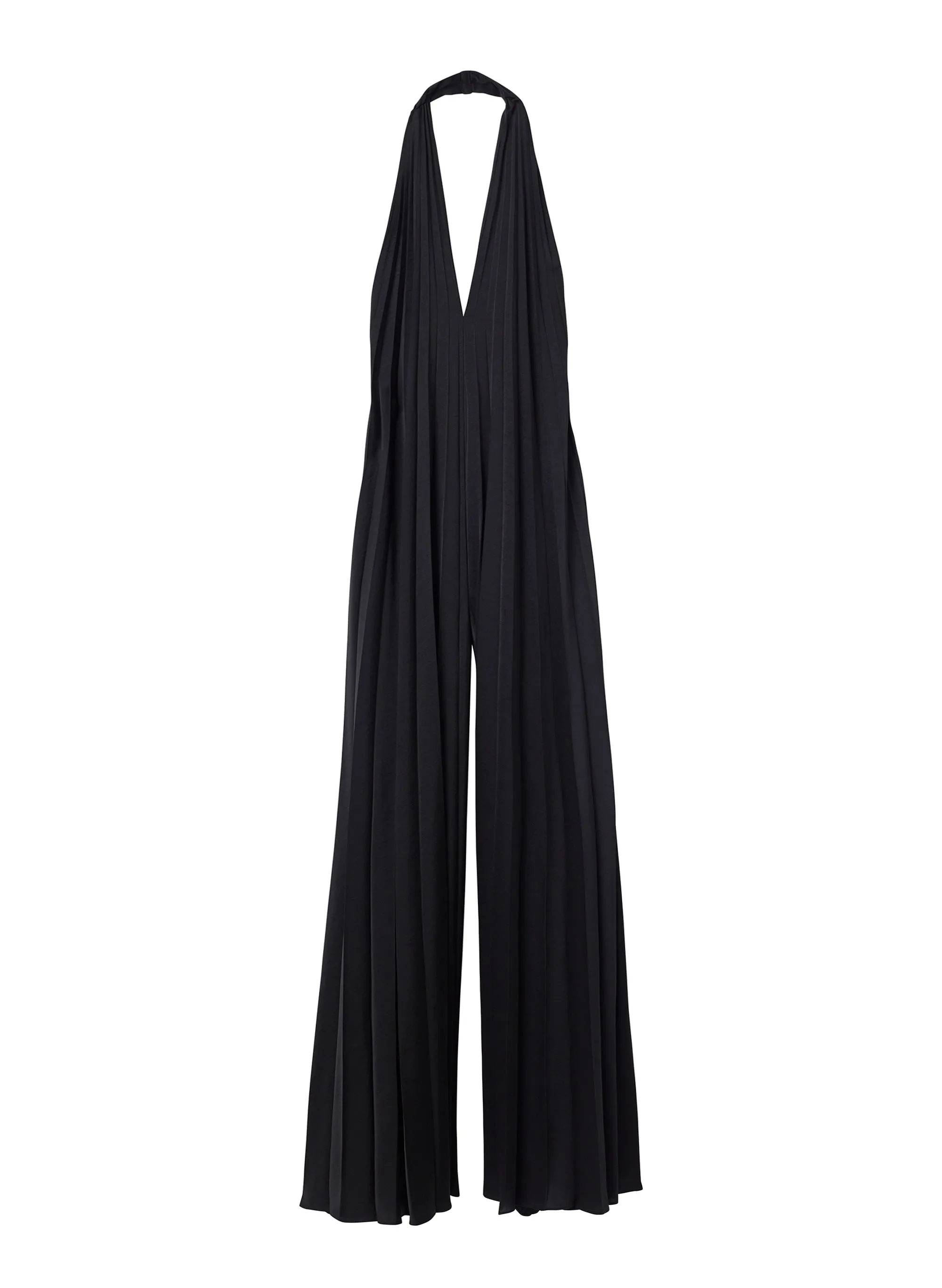 Rio Satin Pleated Jumpsuit