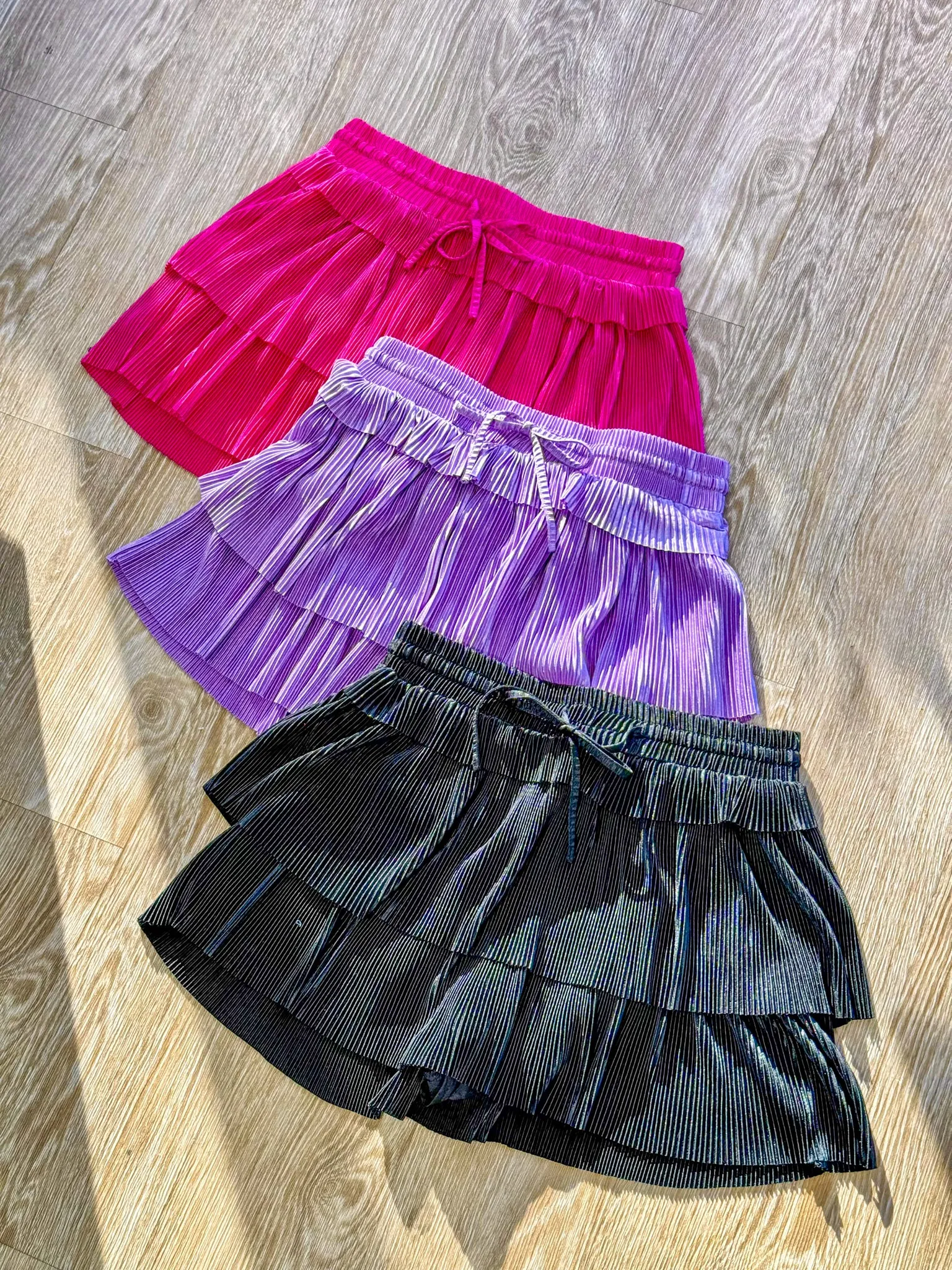 Ruffle Pleated Skort