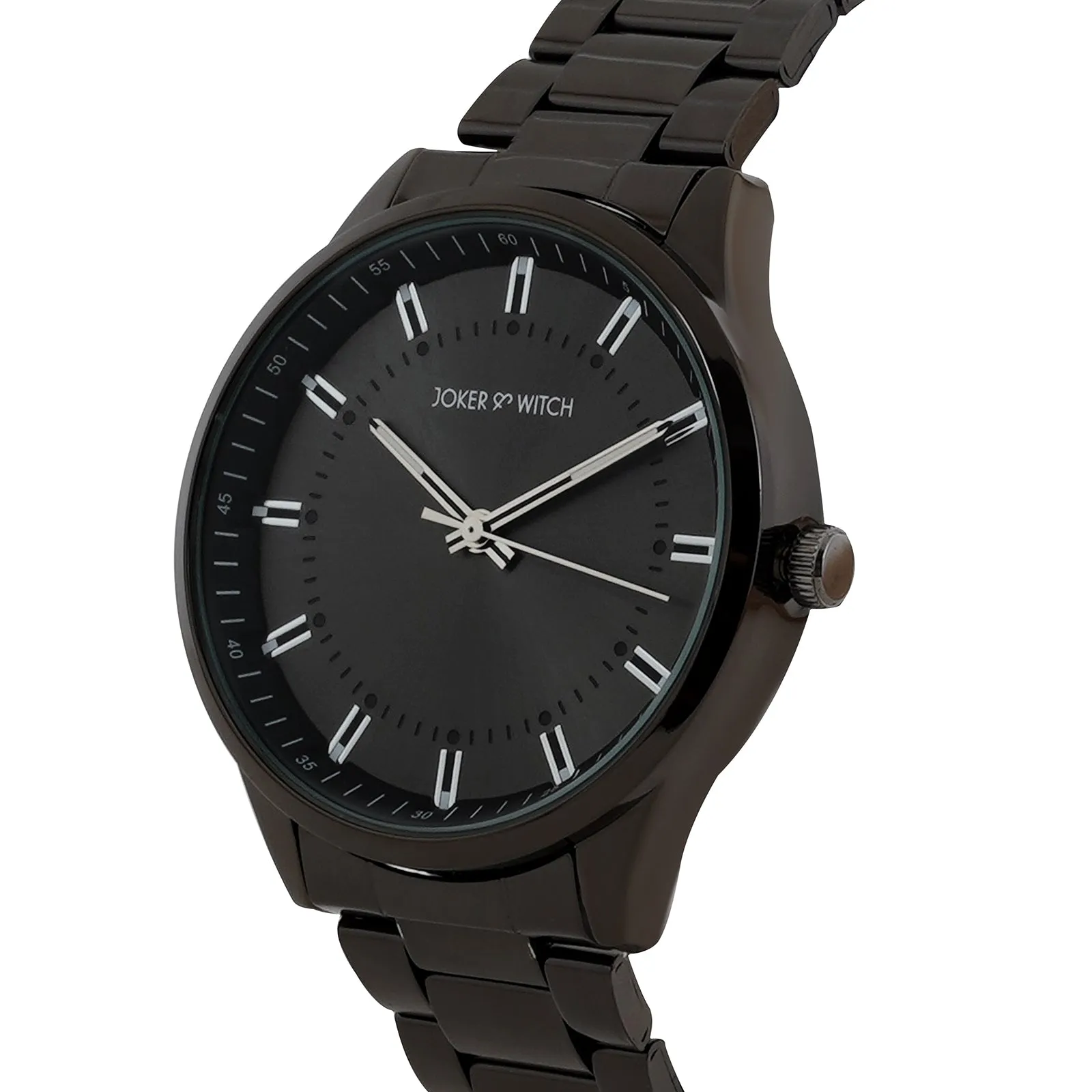 Shanghai Gunmetal Metallic Strap Watch