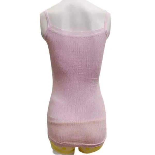 Soft & Stretchable Hip Length Cotton Dotted Camisole For Women