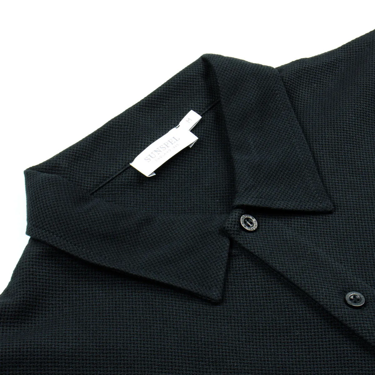 Sunspel - Short Sleeve Riviera Polo - Black