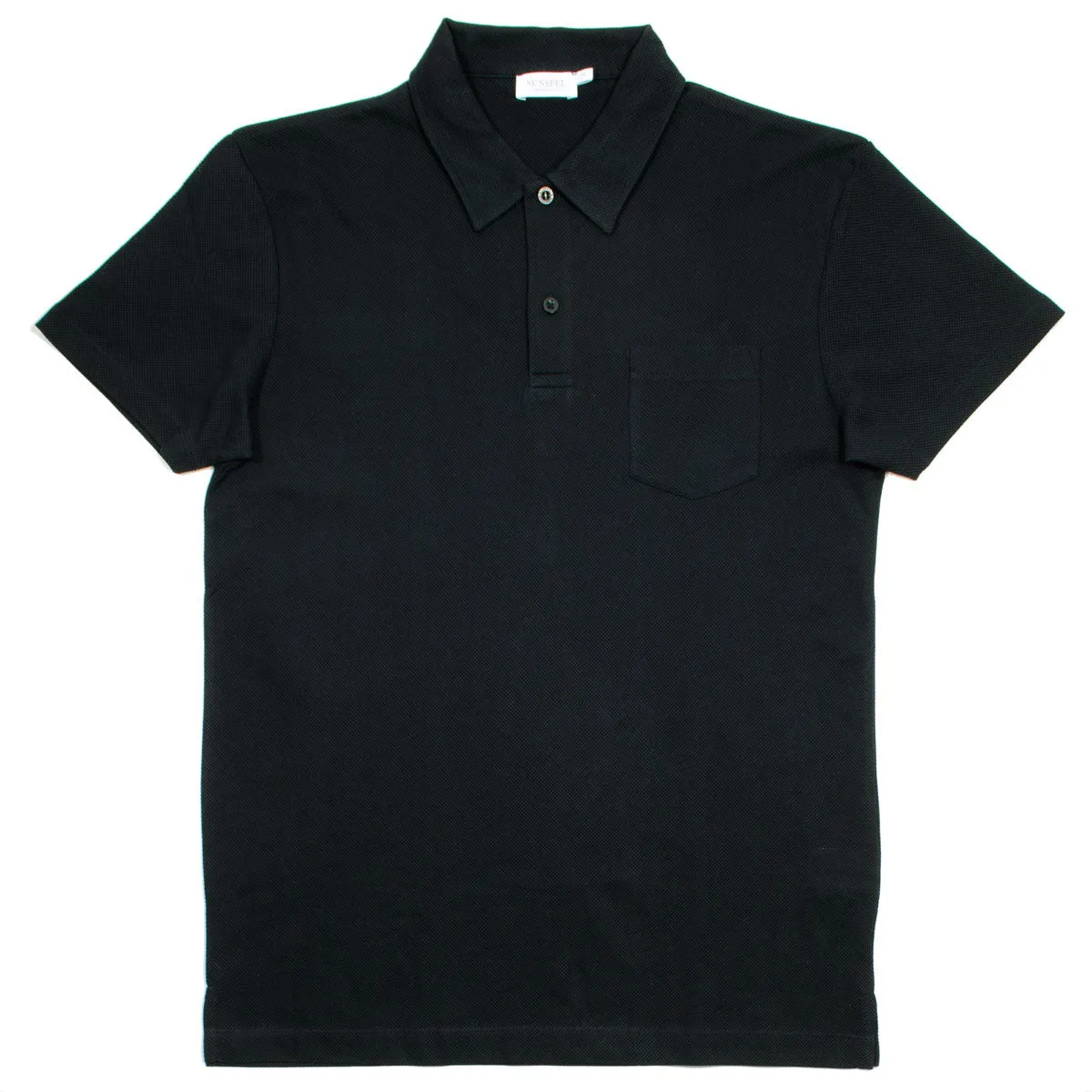 Sunspel - Short Sleeve Riviera Polo - Black