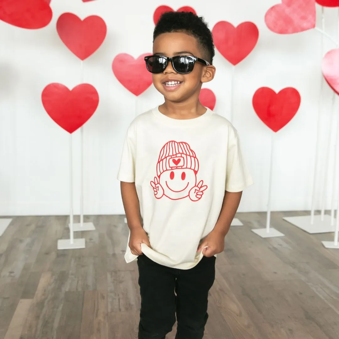 Sweet Wink Peace, Love, Smile Valentine's Day S/S Tee