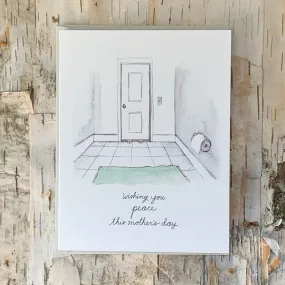 Wishing You Peace Bathroom Card