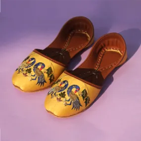 Yellow Fancy & Stylish Khussa for women