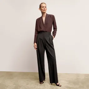 Zuri Pant - Washable Wool Twill :: Black