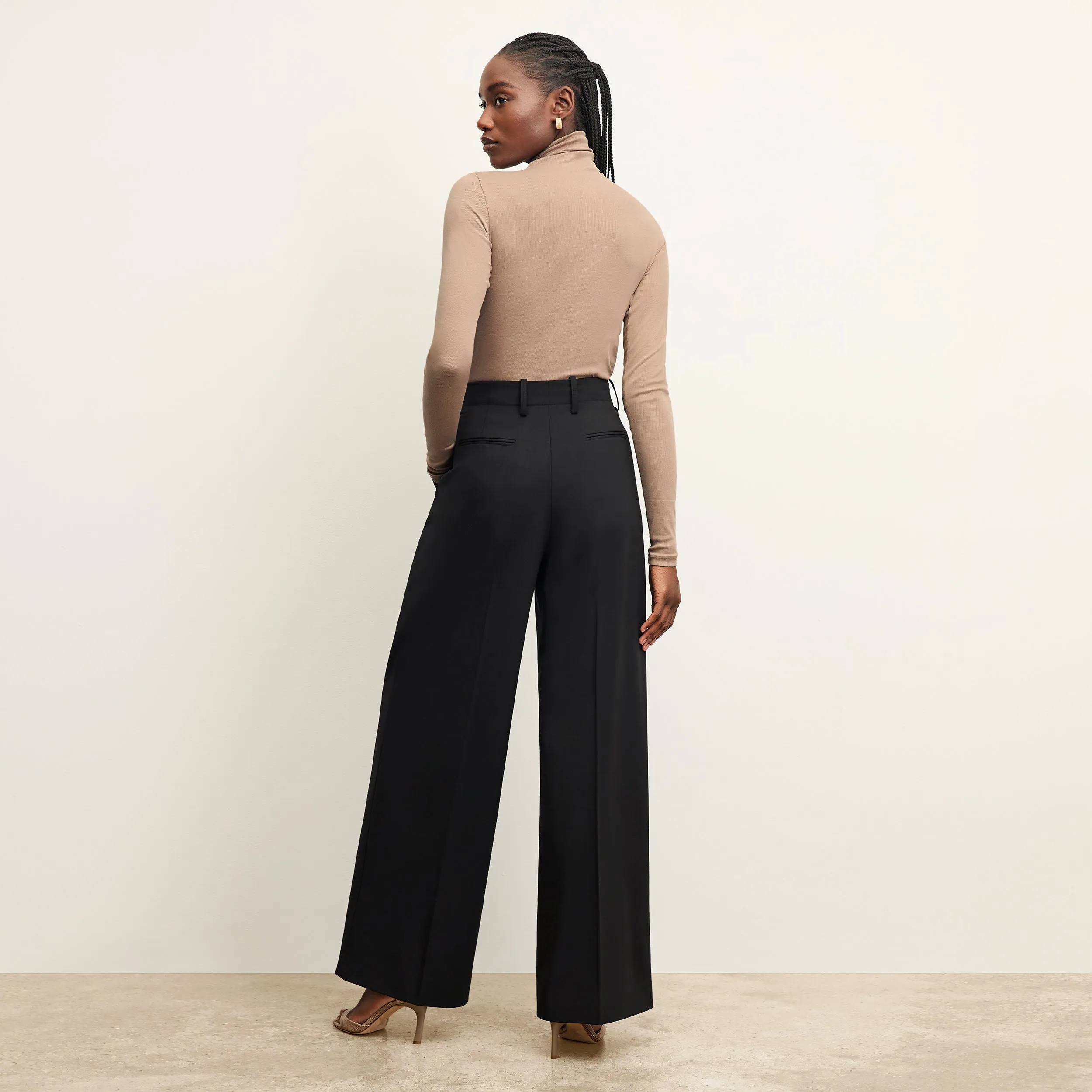 Zuri Pant - Washable Wool Twill :: Black