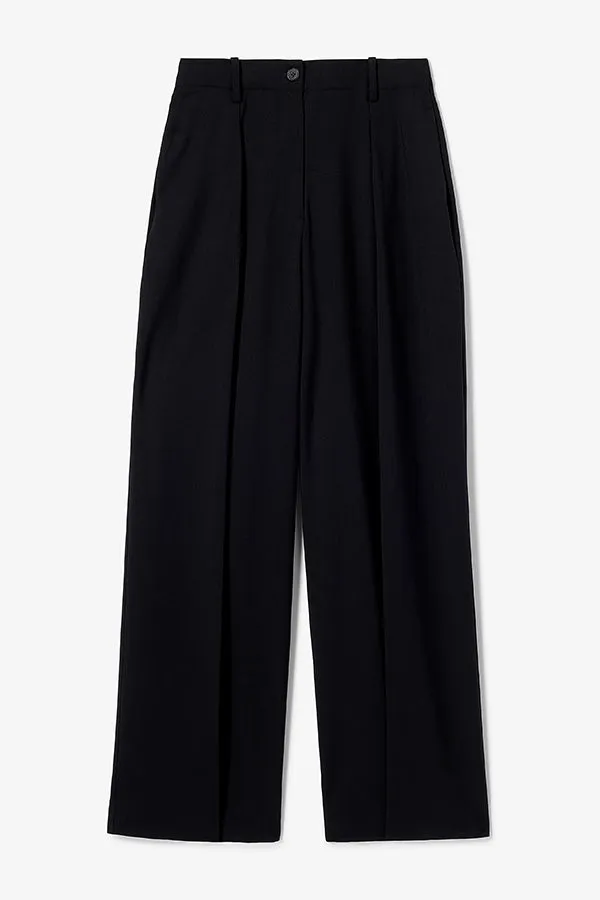 Zuri Pant - Washable Wool Twill :: Black